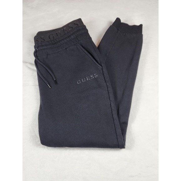 Guess Other - GUESS Black Logo Sweat Joggers with Branded Waistband Size Large